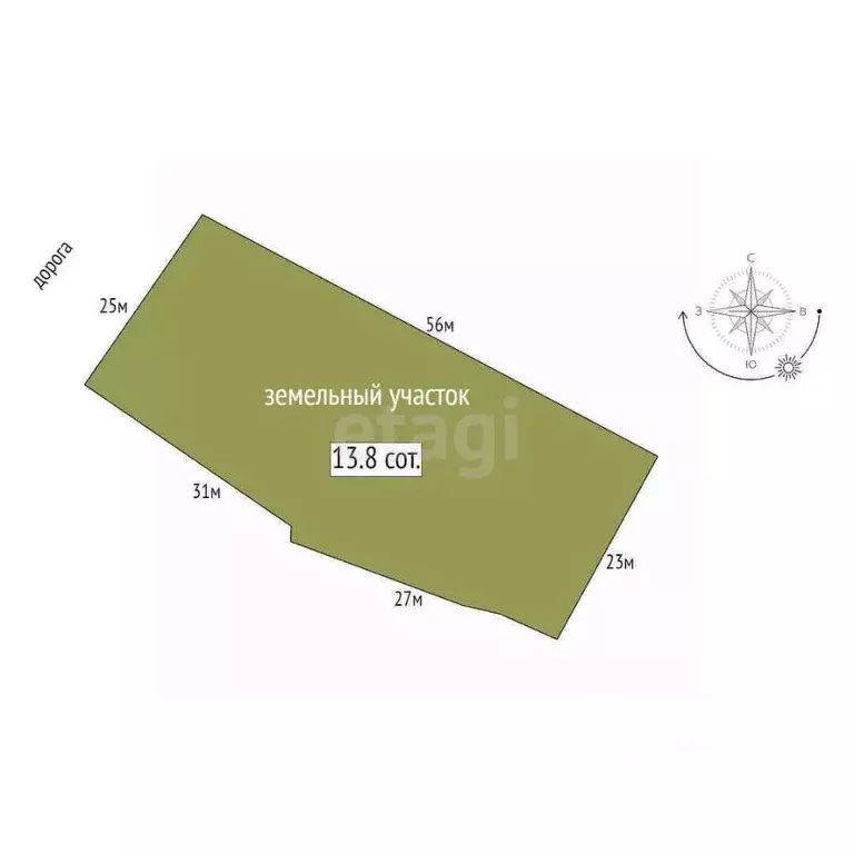 Участок в Санкт-Петербург, Санкт-Петербург, Петергоф ул. Цветочная, 52 ... - Фото 2