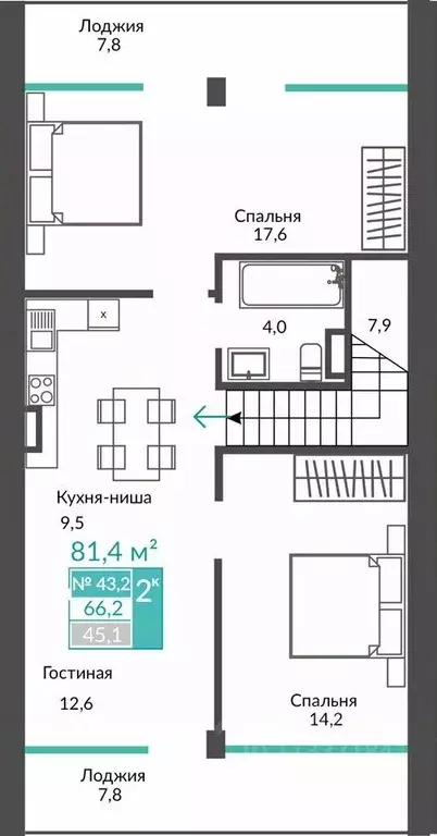 Свободной планировки кв. Крым, Алушта муниципальный округ, с. ... - Фото 2