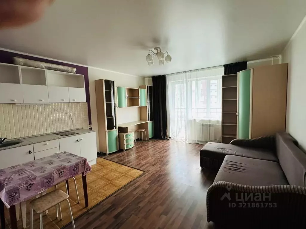 Студия Оренбургская область, Оренбург ул. Поляничко, 3/1 (28.9 м) - Фото 1