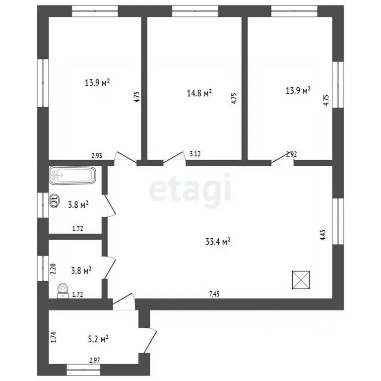 Дом в Московская область, Талдом ул. Железнодорожная, 5 (88 м) - Фото 1