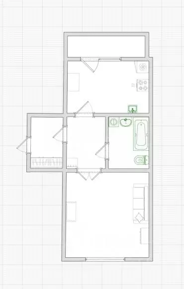 1-к кв. Омская область, Омск Тарская ул., 261к1 (42.2 м) - Фото 1