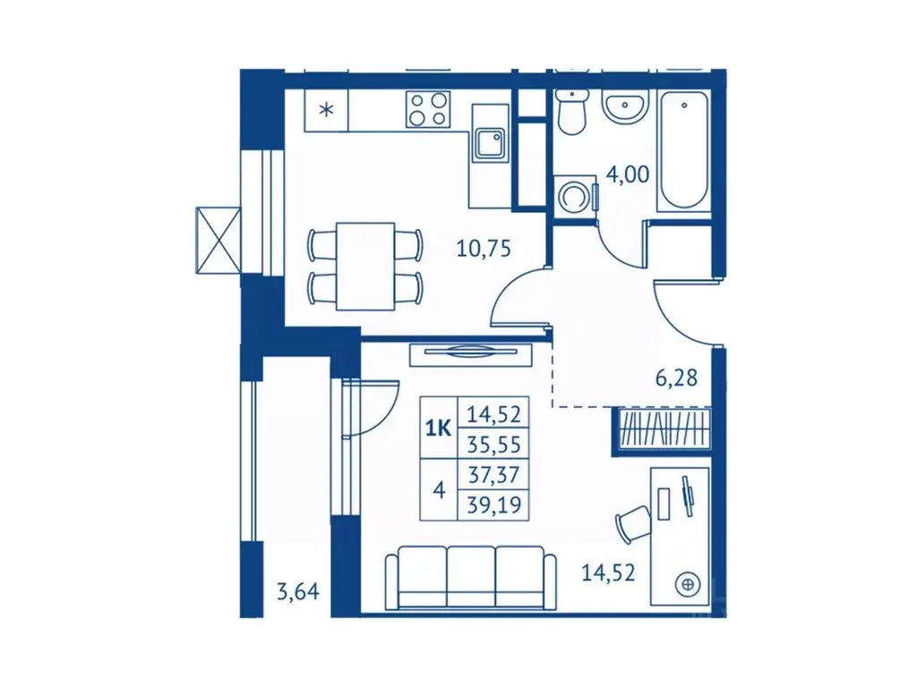 1-к кв. Московская область, Королев Новые Подлипки мкр, Поколение ... - Фото 1
