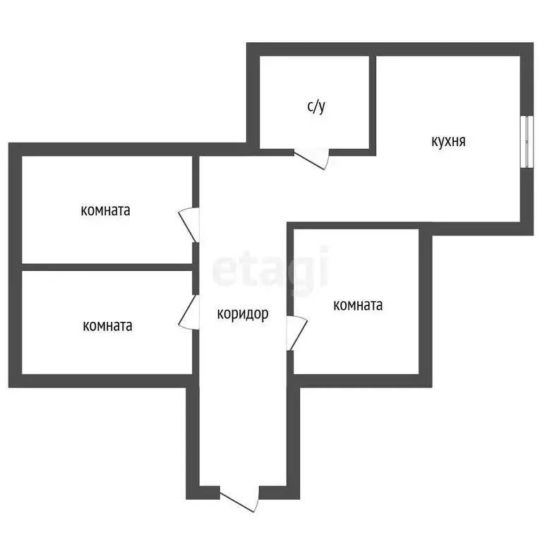 3-комнатная квартира: Касли, улица Лобашова, 139 (69.7 м) - Фото 1