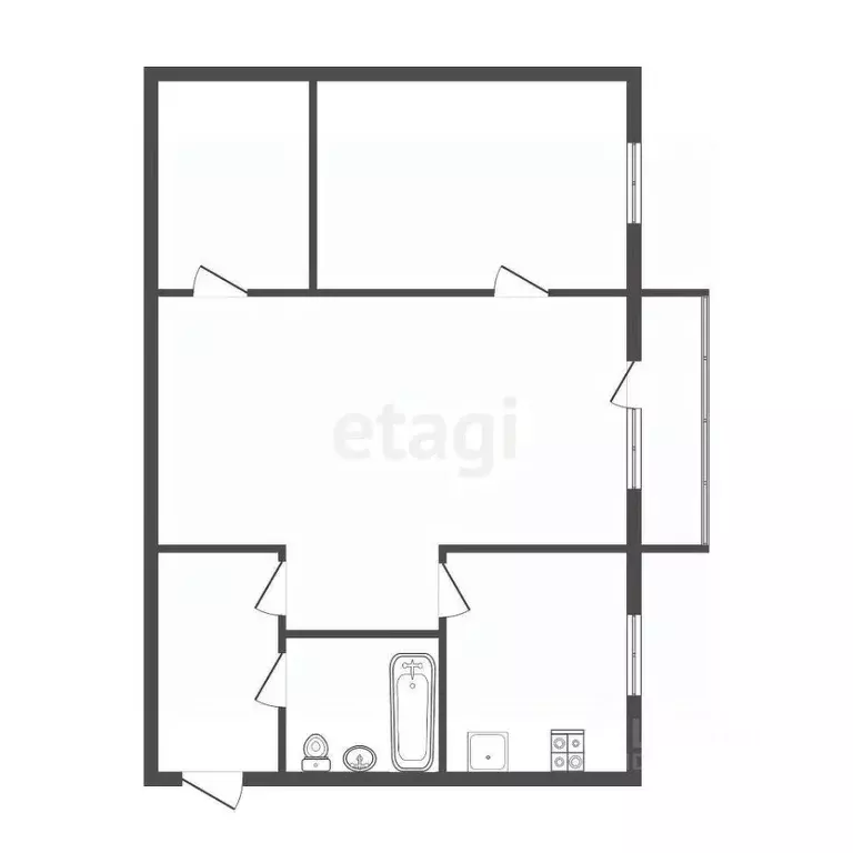 2-к кв. Тульская область, Тула ул. Рихарда Зорге, 13 (44.3 м) - Фото 2
