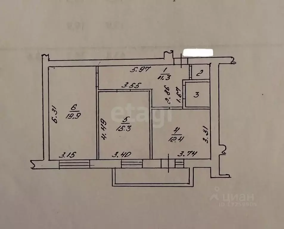 2-к кв. Липецкая область, Липецк просп. Победы, 71 (69.3 м) - Фото 2