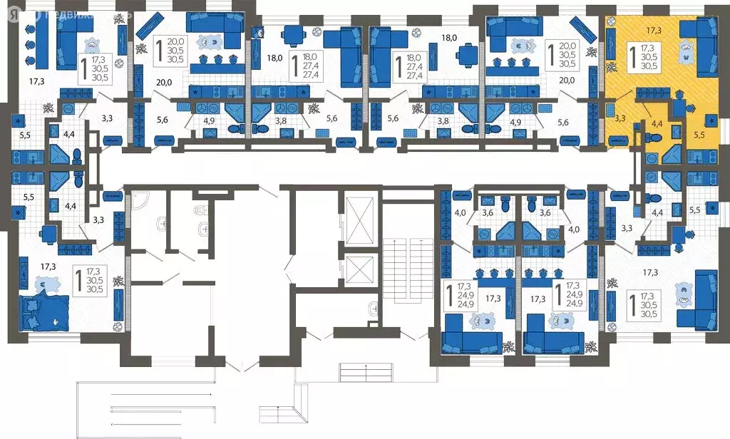 Квартира-студия: Сочи, улица Искры, 88лит6 (30.5 м) - Фото 1