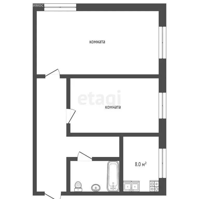 2-комнатная квартира: Серпухов, Советская улица, 91 (51.5 м) - Фото 0