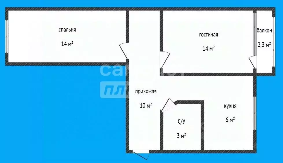 2-к кв. Дагестан, Махачкала просп. Гамидова, 30Б (48.0 м) - Фото 2