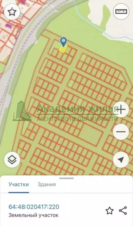 Участок в Саратов, улица имени Максима Гусева (6 м) - Фото 1