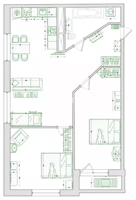 3-к кв. Московская область, Одинцово ул. Белорусская, 9 (76.6 м) - Фото 2