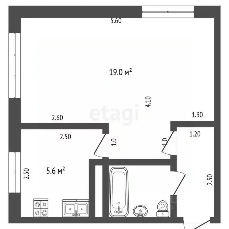 1-к кв. Орловская область, Орел ул. Матвеева, 31 (30.5 м) - Фото 1