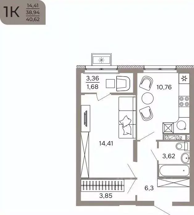 1-к кв. Пензенская область, Пенза Арбеково мкр, Дальнее Арбеково мкр, ... - Фото 0