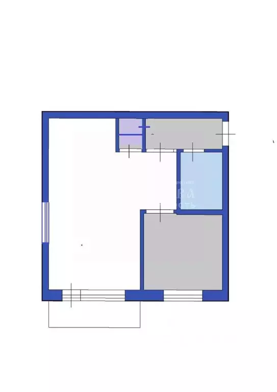1-к кв. Кемеровская область, Кемерово Рекордная ул., 3 (31.4 м) - Фото 2