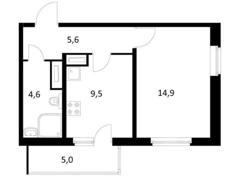 1-к кв. Ленинградская область, Всеволожский район, д. Новое Девяткино ... - Фото 1