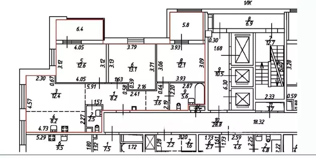 3-к кв. Санкт-Петербург ул. Дыбенко, 8к2 (78.3 м) - Фото 0