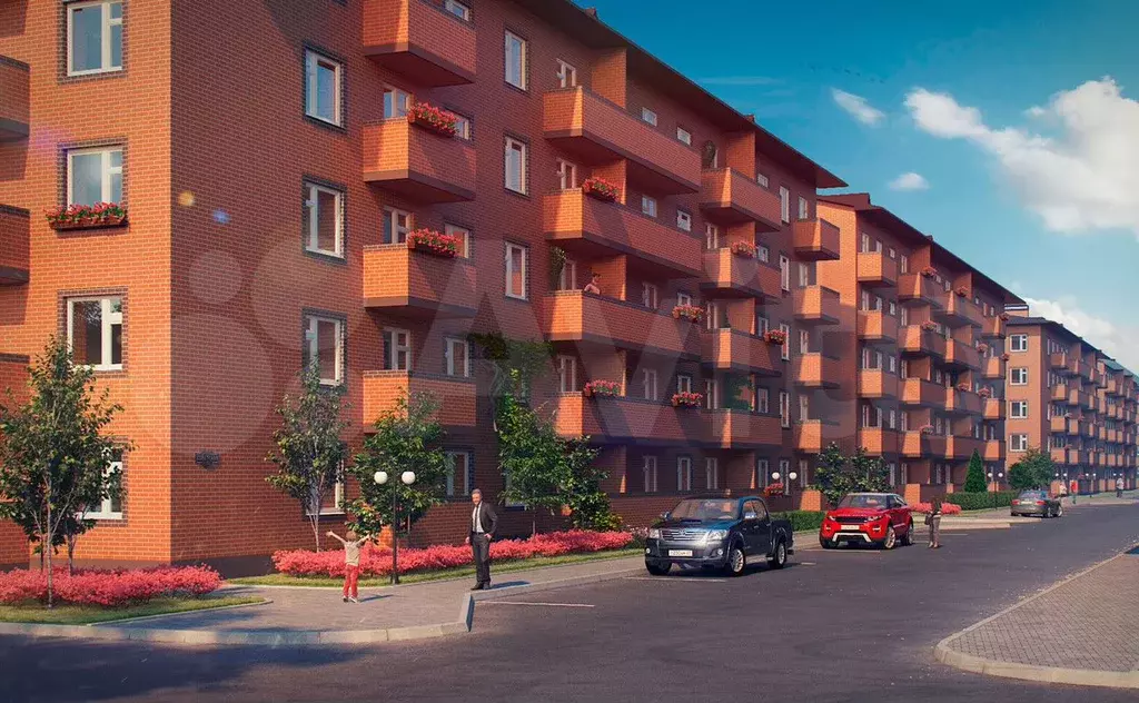 1-к. квартира, 34,6 м, 4/5 эт. - Фото 0