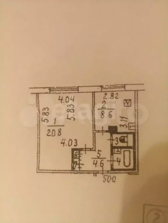 1-к. квартира, 38,7 м, 2/9 эт. - Фото 0
