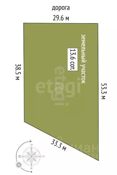 Участок в Хабаровский край, Комсомольск-на-Амуре ул. Щорса (13.63 ... - Фото 1