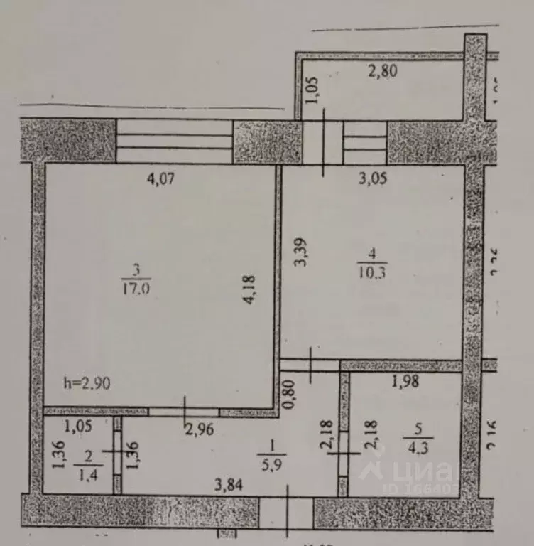 1-к кв. Оренбургская область, Оренбург Салмышская ул., 11/1 (38.9 м) - Фото 2