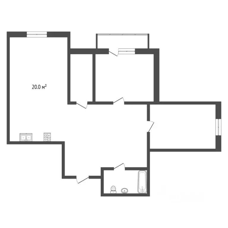 3-к кв. Тюменская область, Тюмень ул. Самарцева, 3 (87.6 м) - Фото 1