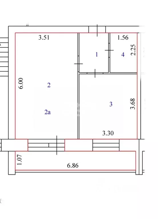 1-к кв. Вологодская область, Вологда ул. Чернышевского, 110Ак1 (44.1 ... - Фото 2