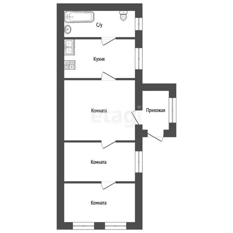 Дом в Нальчик, улица Козлова (49.3 м) - Фото 1