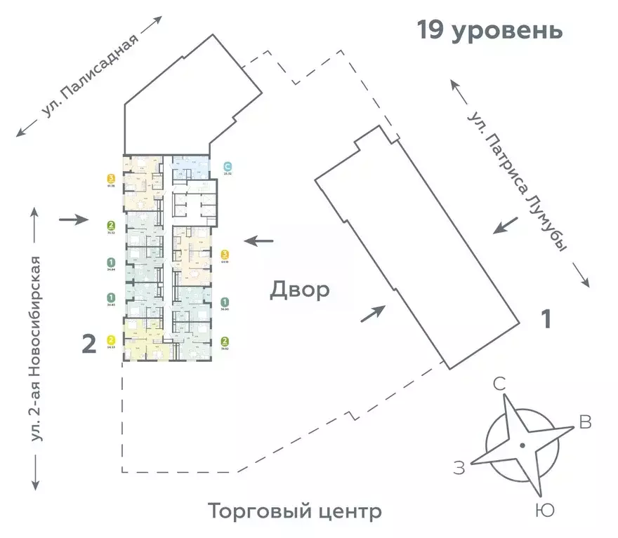 2-к кв. Свердловская область, Екатеринбург ул. Патриса Лумумбы, 4А ... - Фото 2
