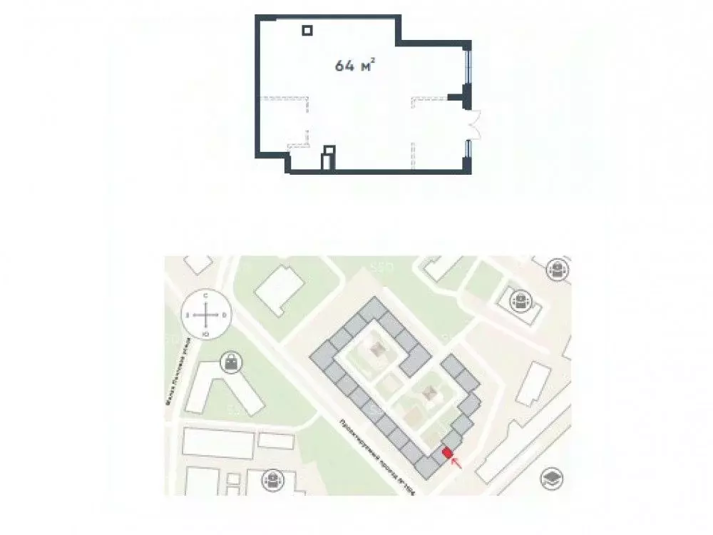 Торговая площадь в Москва Малая Почтовая ул., 12 (64 м) - Фото 2