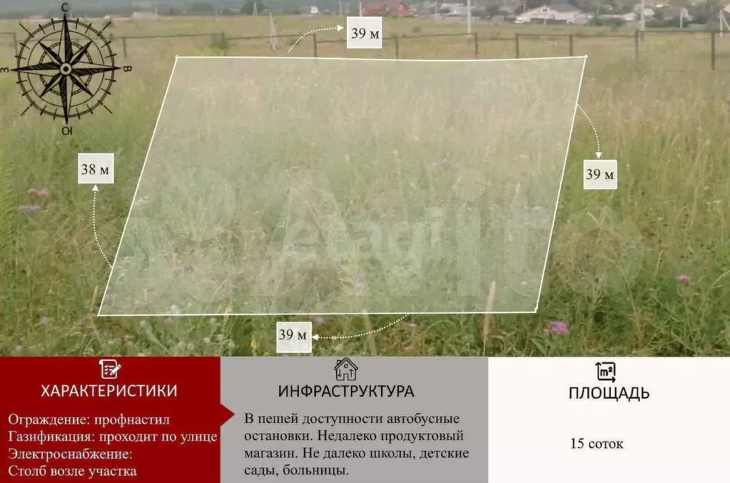 Участок 15 сот. (ИЖС) - Фото 0