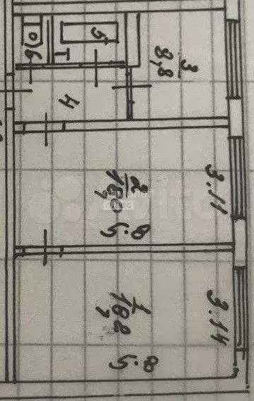 2-к. квартира, 53,3 м, 1/5 эт. - Фото 0