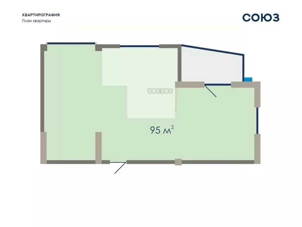 2-к кв. Кемеровская область, Новокузнецк ул. Свердлова, 9 (94.7 м) - Фото 0