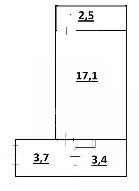 Студия Ленинградская область, Мурино Всеволожский район, просп. ... - Фото 2