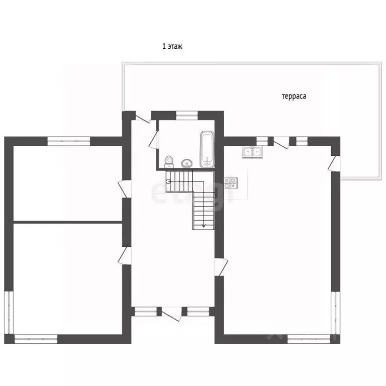 Дом в Крым, Симферопольский район, Добровское с/пос, с. Перевальное ... - Фото 1