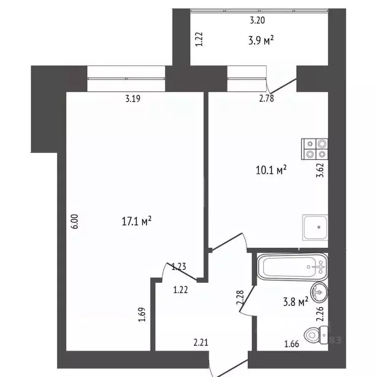 1-к кв. Московская область, Дмитров Сиреневая ул., 7 (35.2 м) - Фото 1