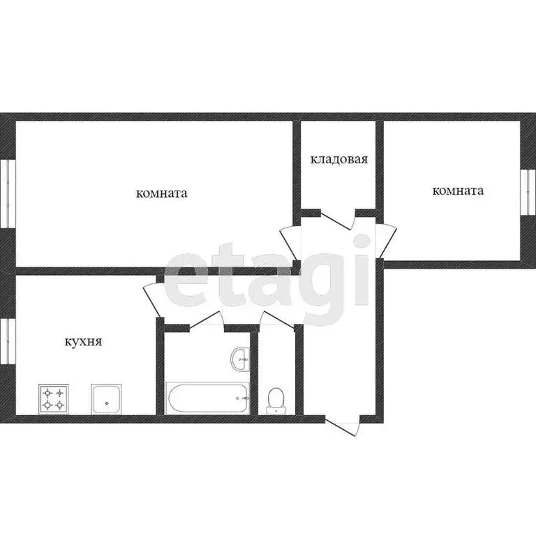 2-комнатная квартира: Воронеж, улица Молодогвардейцев, 23 (47.5 м) - Фото 1