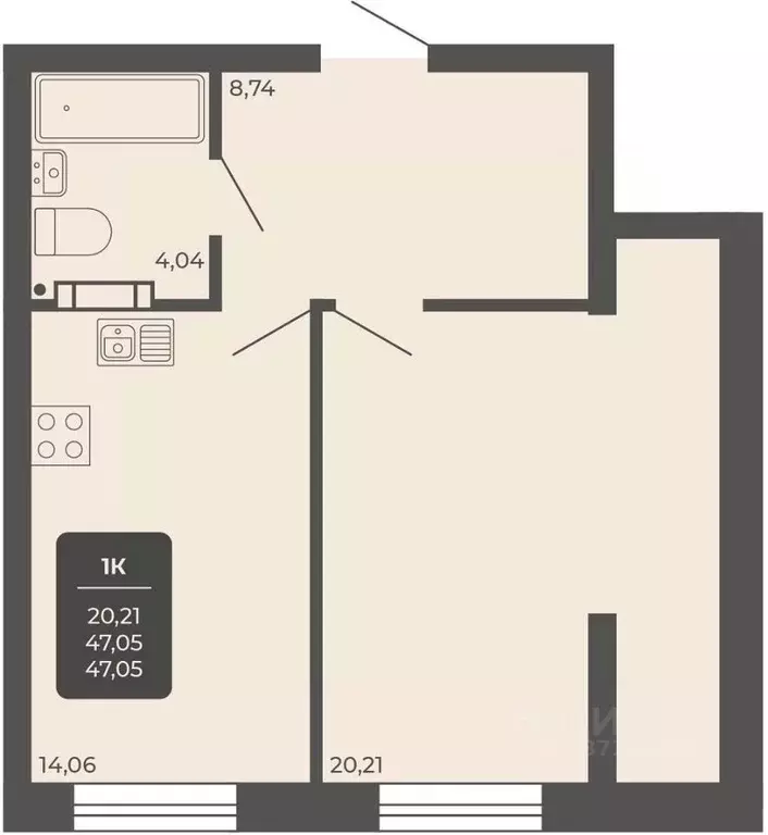 Офис в Новосибирская область, Новосибирск Автогенная ул., 75 (46 м) - Фото 1