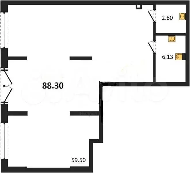 Продажа помещения свободного назначения 88 м2 - Фото 0