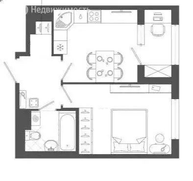 1-комнатная квартира: Санкт-Петербург, Измайловский бульвар, 11 (33.3 ... - Фото 1