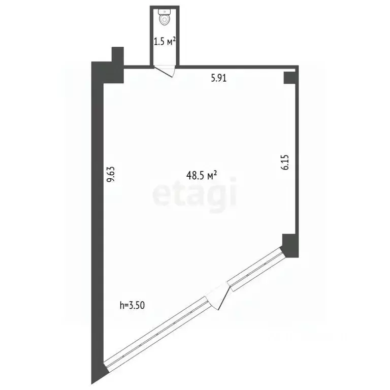 Торговая площадь в Севастополь ул. Пожарова, 21 (50 м) - Фото 2