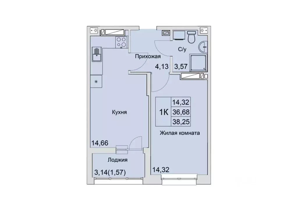 1-к кв. Ростовская область, Батайск  (38.25 м) - Фото 0