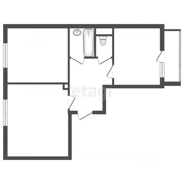 2-к кв. Ленинградская область, Кудрово г. Всеволожский район, ... - Фото 2