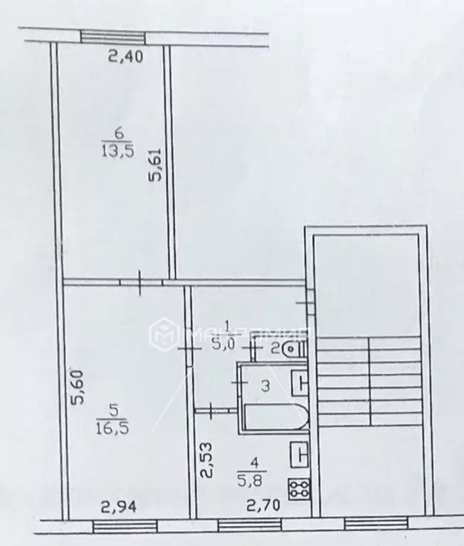 2-к кв. Ленинградская область, Всеволожск ул. Победы, 10 (44.3 м) - Фото 2