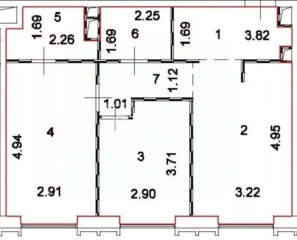 3-к кв. Москва ул. Дыбенко, 7/1 (60.4 м) - Фото 1