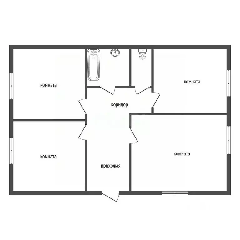 Дом в Воронежская область, Семилукский район, с. Девица Школьная ул., ... - Фото 1