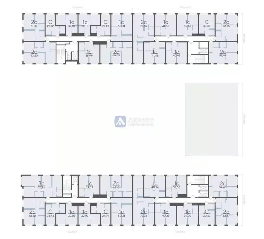 2-к кв. Тюменская область, Тюмень ул. Сергея Корепанова, 34 (72.89 м) - Фото 2