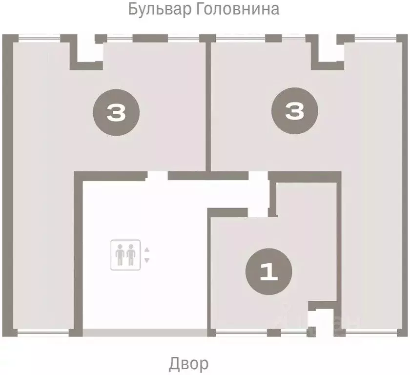 3-к кв. Санкт-Петербург Северный Ветер жилой комплекс (94.04 м) - Фото 1