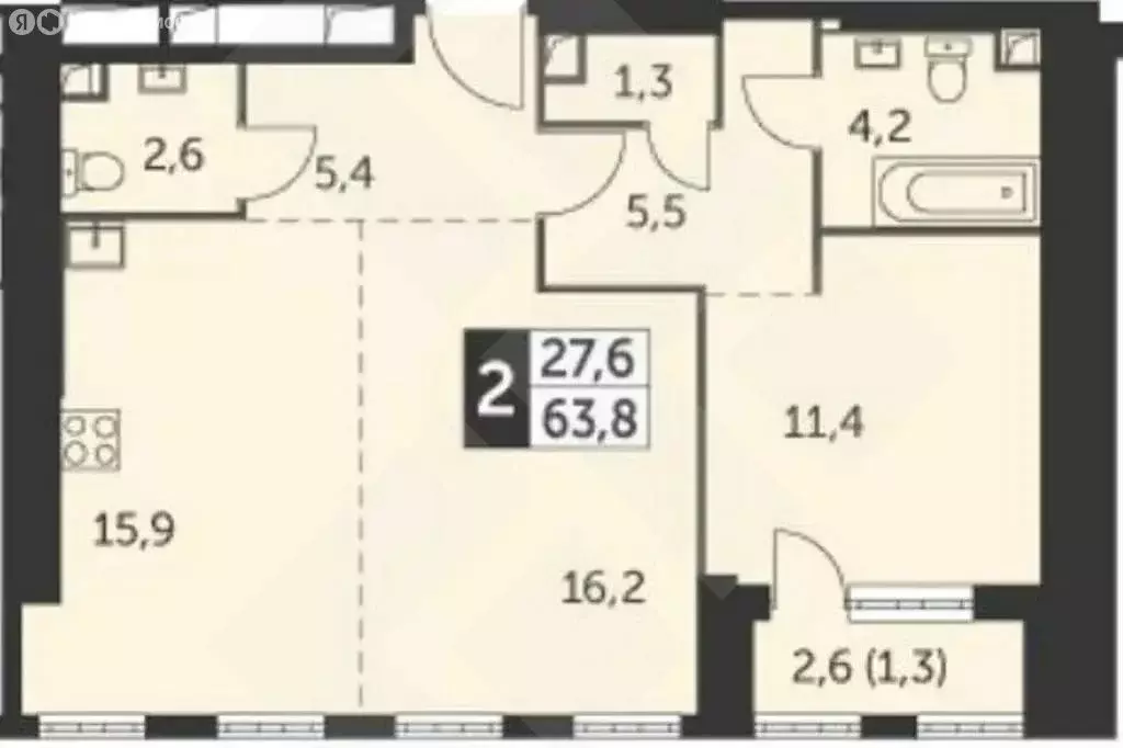 3-комнатная квартира: Москва, улица Академика Волгина, 2 (62 м) - Фото 1