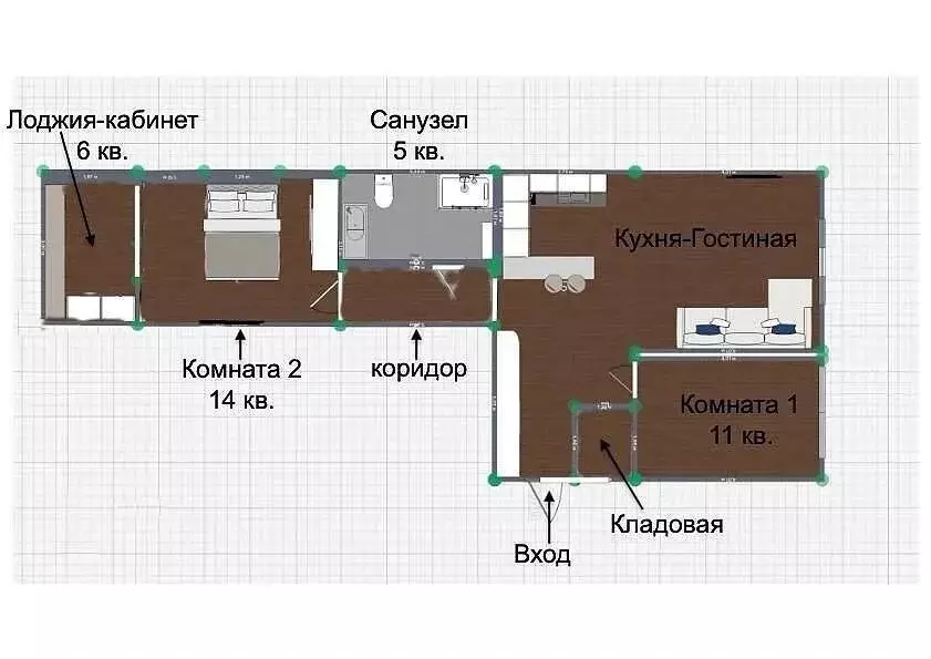 3-к кв. Ростовская область, Ростов-на-Дону Соборный пер., 90 (71.0 м) - Фото 1