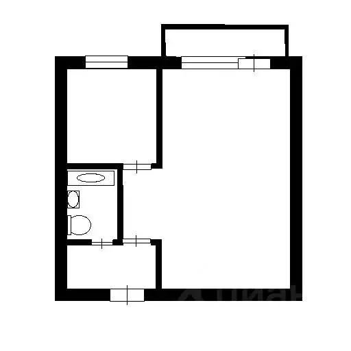 1-к кв. Москва ул. 2-я Синичкина, 22 (32.3 м) - Фото 2