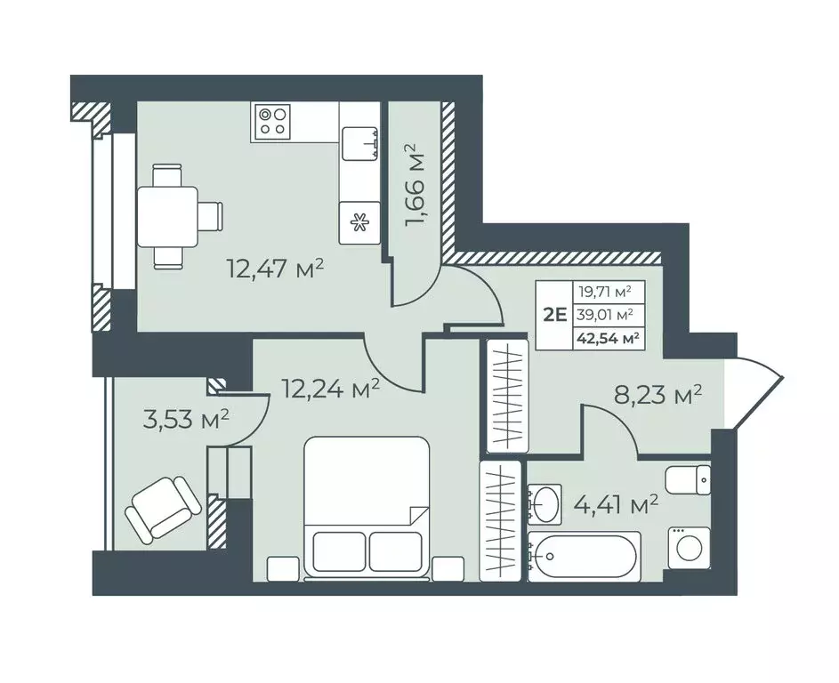 2-комнатная квартира: Павловск, улица Свободы, 25к2 (42.54 м) - Фото 1